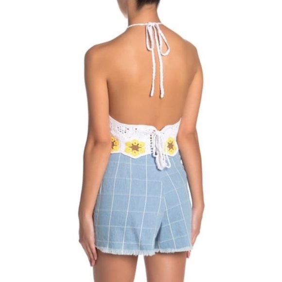 SHOW ME YOUR MUMU Garth Crochet Crop Top - Picture 2 of 7